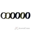 Picture of Silicone Wedding BR 8mm Ring Set - Basic-Olive by ROQ for Men - 6 x 13 mm Ring