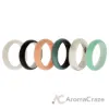 Picture of Silicone Wedding BR Solid Ring Set - Aque by ROQ for Women - 6 x 7 mm Ring