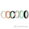 Picture of Silicone Wedding BR Solid Ring Set - Aque by ROQ for Women - 6 x 9 mm Ring