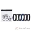 Picture of Silicone Wedding 6mm Brush 2Layer Ring Set - Camo by ROQ for Men - 6 x 9 mm Ring