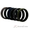 Picture of Silicone Wedding 6mm Brush 2Layer Ring Set - Camo by ROQ for Men - 6 x 13 mm Ring