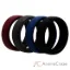 Picture of Silicone Wedding 6mm Brush 2Layer Ring Set - Bordo by ROQ for Men - 4 x 9 mm Ring