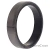 Picture of Silicone Wedding 6mm Brush 2Layer Ring - Silver by ROQ for Men - 14 mm Ring
