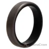 Picture of Silicone Wedding 6mm Brush 2Layer Ring - Silver by ROQ for Men - 15 mm Ring