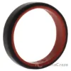 Picture of Silicone Wedding 6mm Brush 2Layer Ring - Red-Black by ROQ for Men - 11 mm Ring