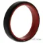 Picture of Silicone Wedding 6mm Brush 2Layer Ring - Red-Black by ROQ for Men - 12 mm Ring