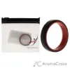 Picture of Silicone Wedding 6mm Brush 2Layer Ring - Red-Black by ROQ for Men - 13 mm Ring