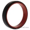 Picture of Silicone Wedding 6mm Brush 2Layer Ring - Red-Black by ROQ for Men - 16 mm Ring