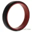 Picture of Silicone Wedding 6mm Brush 2Layer Ring - Red-Black by ROQ for Men - 16 mm Ring