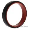 Picture of Silicone Wedding 6mm Brush 2Layer Ring - Red-Black by ROQ for Men - 16 mm Ring