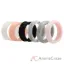 Picture of Silicone Wedding Flower Ring Set - Marble by ROQ for Women - 6 x 5 mm Ring