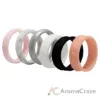 Picture of Silicone Wedding Flower Ring Set - Marble by ROQ for Women - 6 x 11 mm Ring