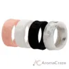 Picture of Silicone Wedding Flower Ring Set - Marble by ROQ for Women - 4 x 4 mm Ring