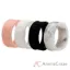 Picture of Silicone Wedding Flower Ring Set - Marble by ROQ for Women - 4 x 4 mm Ring