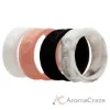 Picture of Silicone Wedding Flower Ring Set - Marble by ROQ for Women - 4 x 6 mm Ring