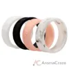 Picture of Silicone Wedding Flower Ring Set - Marble by ROQ for Women - 4 x 9 mm Ring