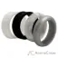 Picture of Silicone Wedding Flower Ring Set - Black-White by ROQ for Women - 4 x 5 mm Ring