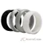 Picture of Silicone Wedding Flower Ring Set - Black-White by ROQ for Women - 4 x 8 mm Ring