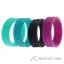 Picture of Silicone Wedding Flower Ring Set - MultiColor by ROQ for Women - 4 x 10 mm Ring