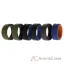 Picture of Silicone Wedding 2Layer Lines Ring Set - Green by ROQ for Men - 6 x 9 mm Ring