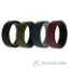 Picture of Silicone Wedding 2Layer Lines Ring Set - Bordo by ROQ for Men - 4 x 12 mm Ring