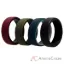 Picture of Silicone Wedding 2Layer Lines Ring Set - Bordo by ROQ for Men - 4 x 15 mm Ring