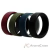 Picture of Silicone Wedding 2Layer Lines Ring Set - Bordo by ROQ for Men - 4 x 16 mm Ring