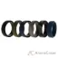Picture of Silicone Wedding 2Layer Beveled 8mm Ring Set - Black-Camo by ROQ for Men - 6 x 14 mm Ring