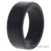 Picture of Silicone Wedding 2Layer Beveled 8mm Ring - Black by ROQ for Men - 7 mm Ring
