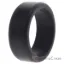 Picture of Silicone Wedding 2Layer Beveled 8mm Ring - Black by ROQ for Men - 7 mm Ring