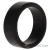 Picture of Silicone Wedding 2Layer Beveled 8mm Ring - Black by ROQ for Men - 8 mm Ring