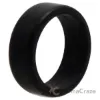 Picture of Silicone Wedding 2Layer Beveled 8mm Ring - Black by ROQ for Men - 9 mm Ring