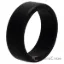 Picture of Silicone Wedding 2Layer Beveled 8mm Ring - Black by ROQ for Men - 10 mm Ring