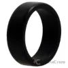 Picture of Silicone Wedding 2Layer Beveled 8mm Ring - Black by ROQ for Men - 11 mm Ring