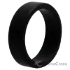 Picture of Silicone Wedding 2Layer Beveled 8mm Ring - Black by ROQ for Men - 13 mm Ring