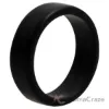 Picture of Silicone Wedding 2Layer Beveled 8mm Ring - Black by ROQ for Men - 15 mm Ring