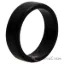 Picture of Silicone Wedding 2Layer Beveled 8mm Ring - Black by ROQ for Men - 15 mm Ring