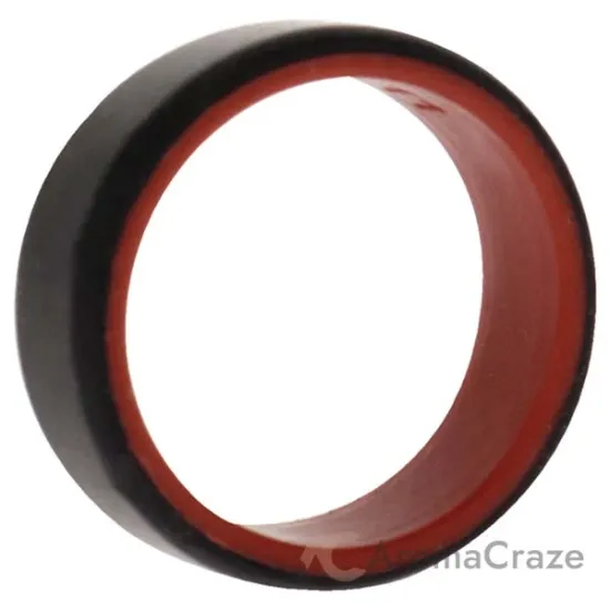 Picture of Silicone Wedding 2Layer Beveled 8mm Ring - Red-Black by ROQ for Men - 11 mm Ring