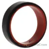 Picture of Silicone Wedding 2Layer Beveled 8mm Ring - Red-Black by ROQ for Men - 13 mm Ring