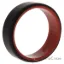 Picture of Silicone Wedding 2Layer Beveled 8mm Ring - Red-Black by ROQ for Men - 15 mm Ring