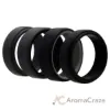 Picture of Silicone Wedding 2Layer Beveled 8mm Ring Set - Grey by ROQ for Men - 4 x 11 mm Ring