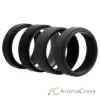 Picture of Silicone Wedding 2Layer Beveled 8mm Ring Set - Grey by ROQ for Men - 4 x 12 mm Ring