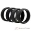 Picture of Silicone Wedding 2Layer Beveled 8mm Ring Set - Grey by ROQ for Men - 4 x 12 mm Ring