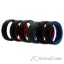 Picture of Silicone Wedding 2Layer Lines Ring Set - MultiColor by ROQ for Men - 6 x 14 mm Ring