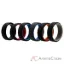 Picture of Silicone Wedding 2Layer Lines Ring Set - MultiColor by ROQ for Men - 6 x 15 mm Ring