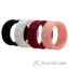 Picture of Silicone Wedding Flower Ring Set - Bordo by ROQ for Women - 4 x 4 mm Ring