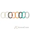 Picture of Silicone Wedding Stackble Lines Ring Set - Metal-Turquoise by ROQ for Women - 8 x 8 mm Ring