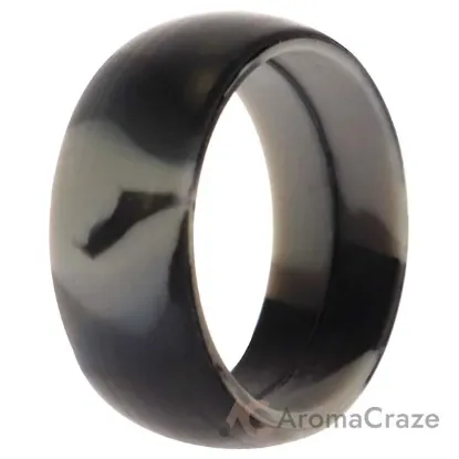 Picture of Silicone Wedding Ring - Black-Camo by ROQ for Men - 9 mm Ring