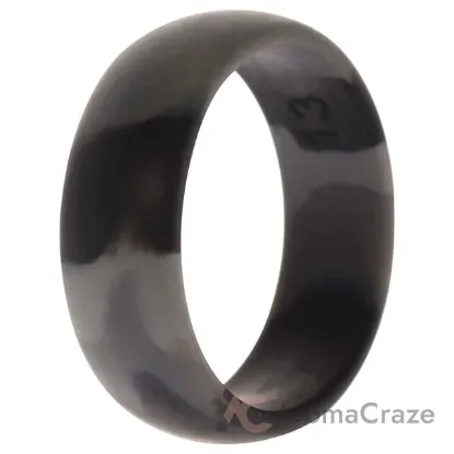 Picture of Silicone Wedding Ring - Black-Camo by ROQ for Men - 13 mm Ring