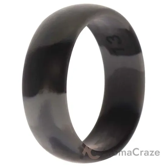 Picture of Silicone Wedding Ring - Black-Camo by ROQ for Men - 13 mm Ring